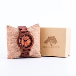 Edenhölzer Herren Armbanduhr Holzarmbanduhr Hardlex Canouan ED046-001