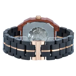 Edenhölzer Herren Holzuhr Skeleton Automatik Sal ED090-002