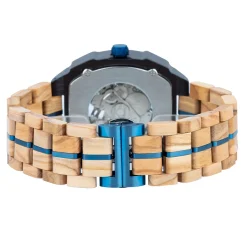 Edenhölzer Herren Holzuhr Skeleton Automatik Sal ED090-001