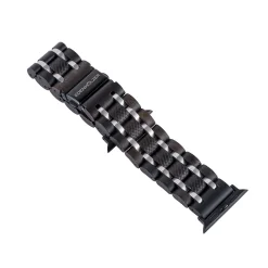 Edenhölzer Herren IWatch Armband Holzarmband Sandelholz Edelstahl