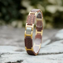 Edenhölzer Holzarmband Edelststahl Malhalla braun ED-C5040