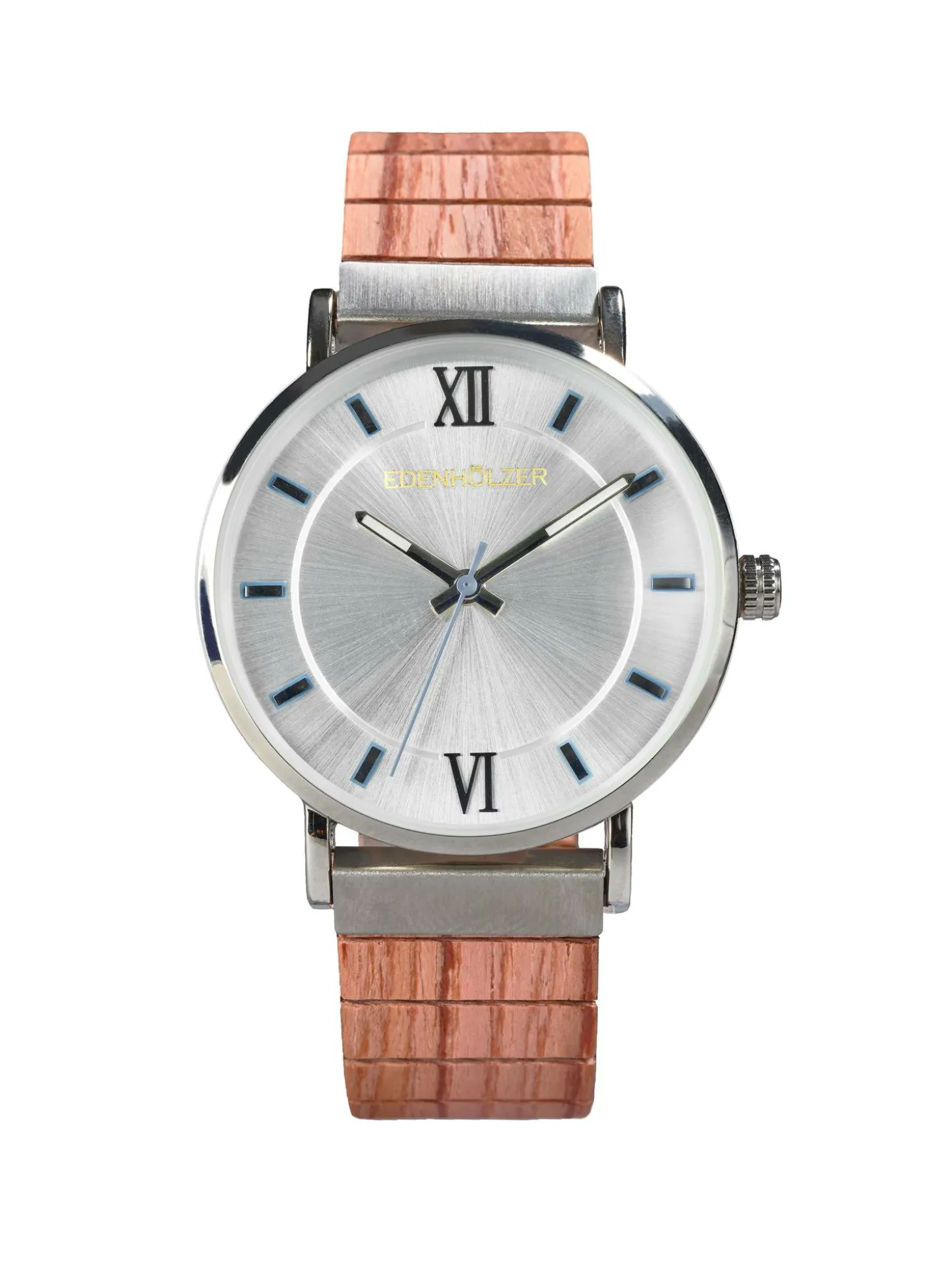 Edenhölzer Holzuhr Armbanduhr Holzarmband Slim Holz Hardlex St. Kitts