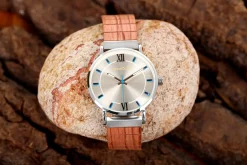 Edenhölzer Holzuhr Armbanduhr Holzarmband Slim Holz Hardlex St. Kitts