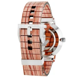 Edenhölzer Holzuhr Armbanduhr Holzarmband Slim Holz Hardlex St. Kitts