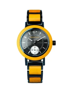 Edenhölzer Holzuhr Damen Armbanduhr Quarz Holzarmband Uhr Hardlex Nevis Natur