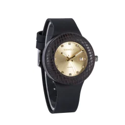 Edenhölzer Holzuhr Damen Armbanduhr Quarz Holzarmband Uhr Hardlex Cebu