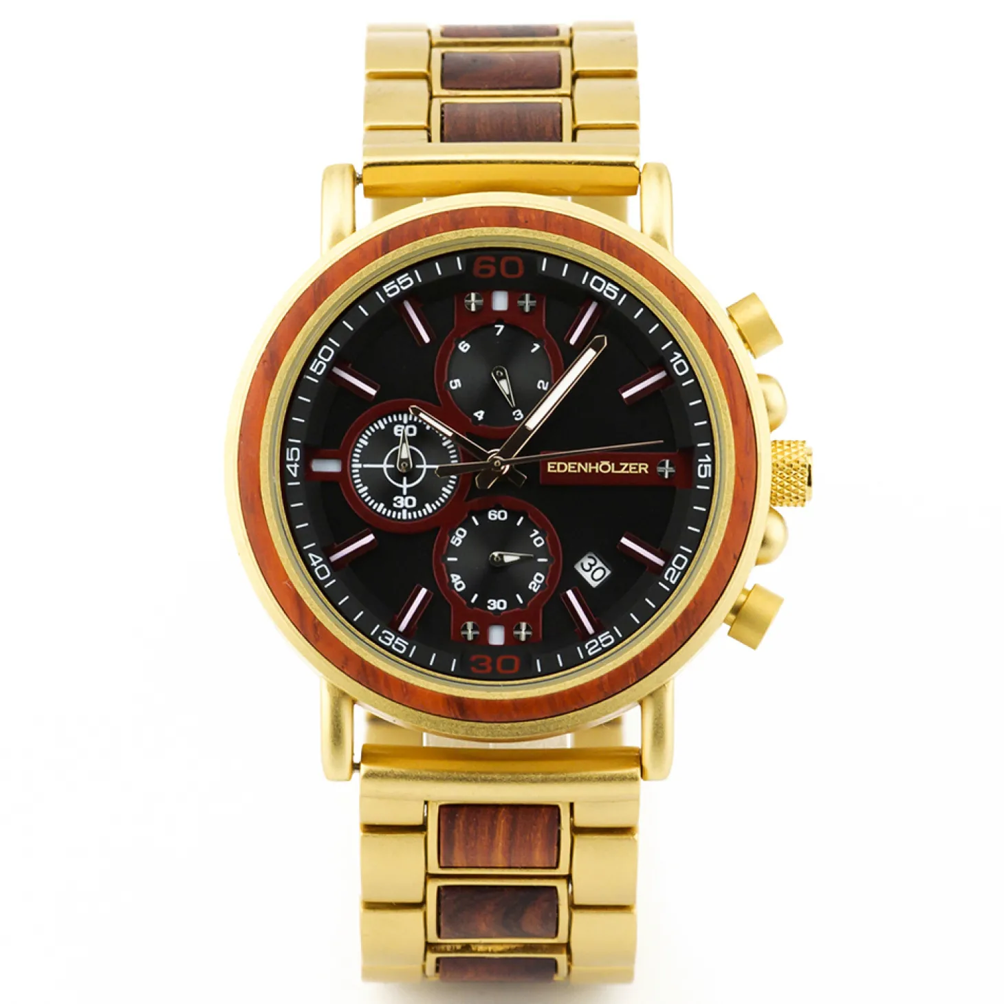 Edenhölzer Holzuhr Herren Armbanduhr Boracay ED091-004