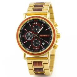 Edenhölzer Holzuhr Herren Armbanduhr Boracay ED091-004