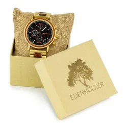 Edenhölzer Holzuhr Herren Armbanduhr Boracay ED091-004