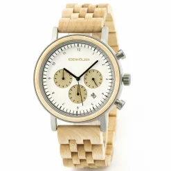 Edenhölzer Holzuhr Herren Armbanduhr Tasmanien Holzarmband ED093-003