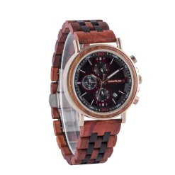 Edenhölzer Holzuhr Herren Armbanduhr Boracay Holzarmband ED091-005