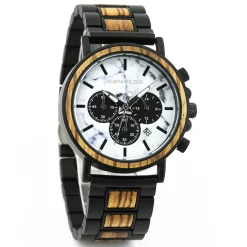 Edenhölzer Holzuhr Herren Armbanduhr Bangka ED091-022