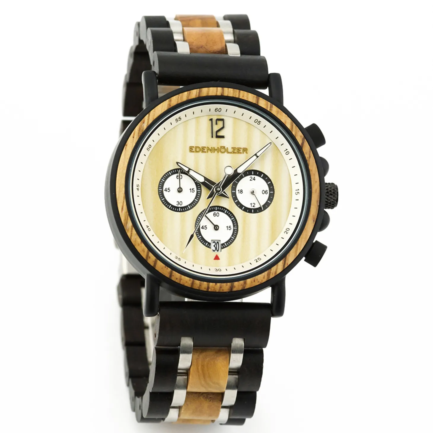 Edenhölzer Holzuhr Herren Armbanduhr Boracay ED091-011