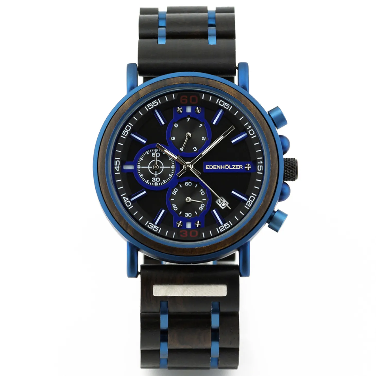 Edenhölzer Holzuhr Herren Armbanduhr Boracay Holzarmband ED091-009