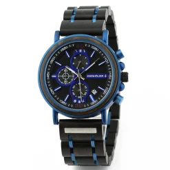 Edenhölzer Holzuhr Herren Armbanduhr Boracay Holzarmband ED091-009