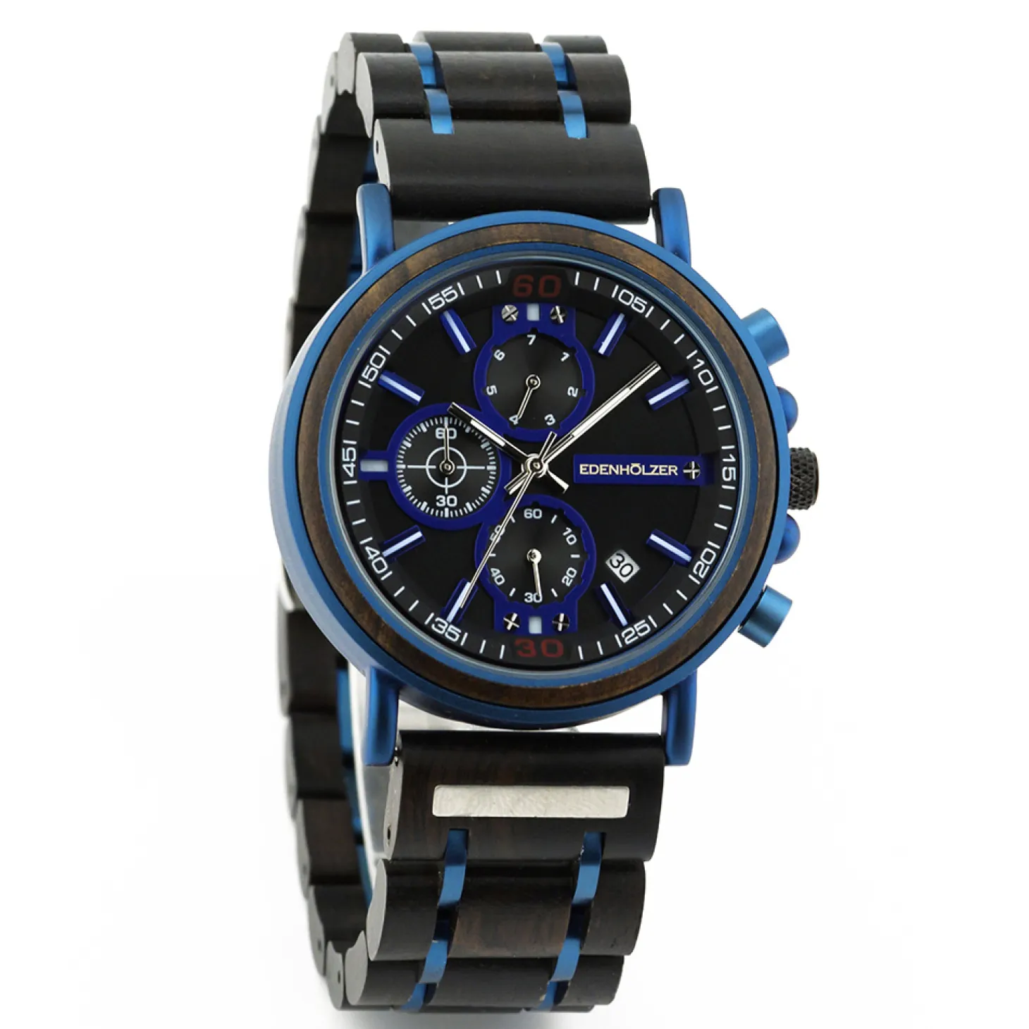 Edenhölzer Holzuhr Herren Armbanduhr Boracay Holzarmband ED091-009