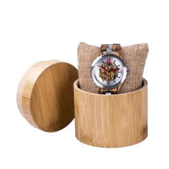 Edenhölzer Holzuhr Herren Armbanduhr Automatik Lombok Holzarmband ED086-005