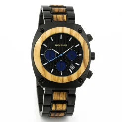 Edenhölzer Holzuhr Herren Armbanduhr Chronograph Padang ED103-001