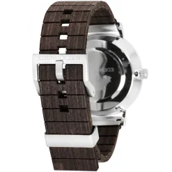 Edenhölzer Holzuhr Herren Armbanduhr Metall HOlzArmband Hardlex Grenada Natur