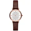 Emporio Armani Damen Armbanduhr Braun / Roségold AR11269