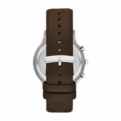 Emporio Armani Herren Armbanduhr Chronograph Braun / Silber AR11490