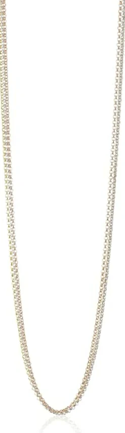 Engelsrufer Damen-Kette Tricolor 925 Silber rhodiniert - ERN-80-TRICO