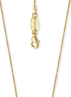 Engelsrufer Kugelkette für Damen vergoldetes 925er-Sterlingsilber Länge 42 cm