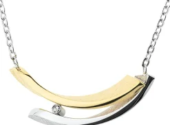 Ernstes Design Collier Halskette K827 Edelstahl Brillant 0,02 ct K827-42