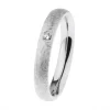 Ernstes Design Damen Diamantring Trauring Breite 3,5 Größe 55 Silber R623-55