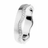 Ernstes Design Damen Fingerring Zirkonia Ring Größe 57 Silber R578-57