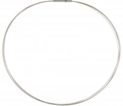 Ernstes Design Damen Halsreif 5-Fach Drahtseil Länge 42cm Bicolor DS5C-ROT-42