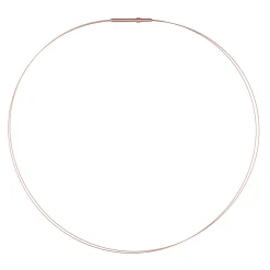 Ernstes Design Damen Halsreif 2-Fach Drahtseil Collier 50cm Rotgold DS2C-RG-50