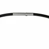 Ernstes Design Damen Halsreif Kautschuk Größe 42cm Schwarz KS3C-42