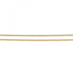 Ernstes Design Damen Halsreif 2 Fach Drahtseil Länge 40cm Gelbgold DS2-GG-40