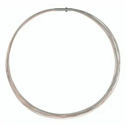 Ernstes Design Damen Halsreif 20-fach Länge 42cm Bicolor DS20-ROT-42