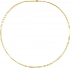 Ernstes Design Damen Halsreif 5-Fach Drahtseil Länge 42cm Gold DS5C-GG-42