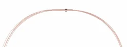 Ernstes Design Damen Halsreif 5-Fach Drahtseil Länge 45cm Rosegold DS5C-RG-45