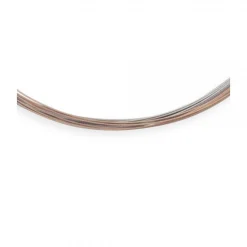 Ernstes Design Damen Halsreif 10fach Stahlkette Länge 45cm Bicolor DS10-ROT-45