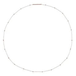 Ernstes Design Damen Halskette Kugelkette Länge 45cm Rosegold AK38-45