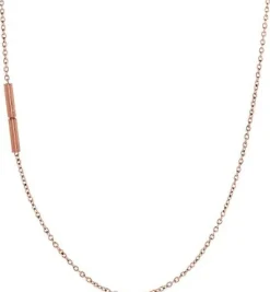 Ernstes Design Damen Halskette Spiegelankerkette 42cm Rosegold AK18.42