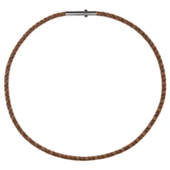 Ernstes Design Damen Lederhalsreif 50cm Braun LG4C-HB-50