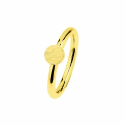 Ernstes Design Damen Ring mattiert Größe 55 Gold R472-55