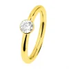 Ernstes Design Damen Ring Evia Größe 55 Gold R469-WH-55
