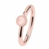 Ernstes Design Damen Statement Ring Evia mit Herzmotiv Größe 55 Rosegold R479-55