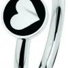 Ernstes Design Damen Statement Ring mit Herz Motiv Größe 55 Silber R480-55