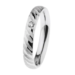 Ernstes Design Damen Trauring mit Diamant R643-55