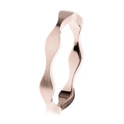 Ernstes Design Damen Wellenring Größe 57 Rosegold R570-57