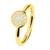 Ernstes Design Damen Zirkonia Ring Evia Größe 55 Gold R463-WH-55