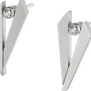 Ernstes Design Ohrringe Ohrstecker E609 mit Brillant 0.04 ct. Edelstahl