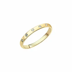 Fascination by Ellen K. 375 Gold mit 5x Zirkonia weiß Ring 41675918016606